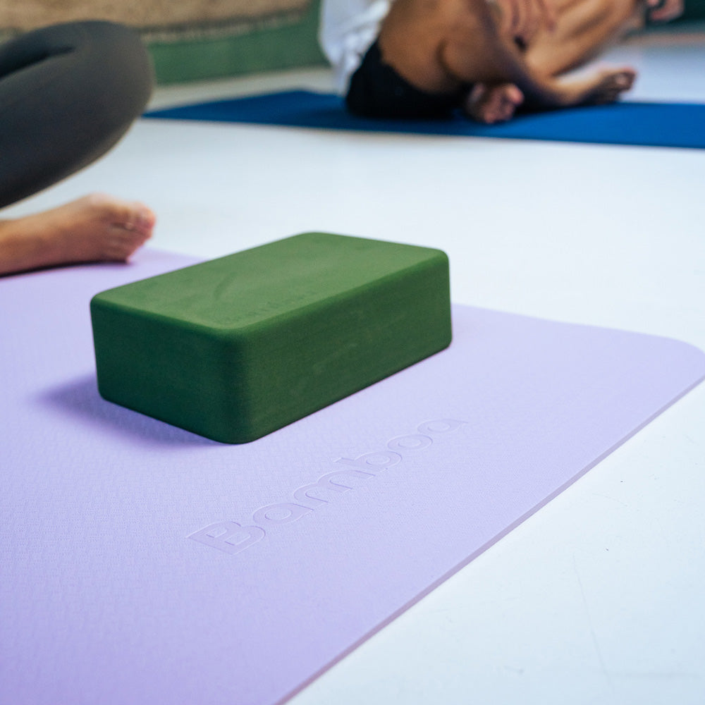 Bamboa Yoga Blöcke Set Grüner Schaumstoff