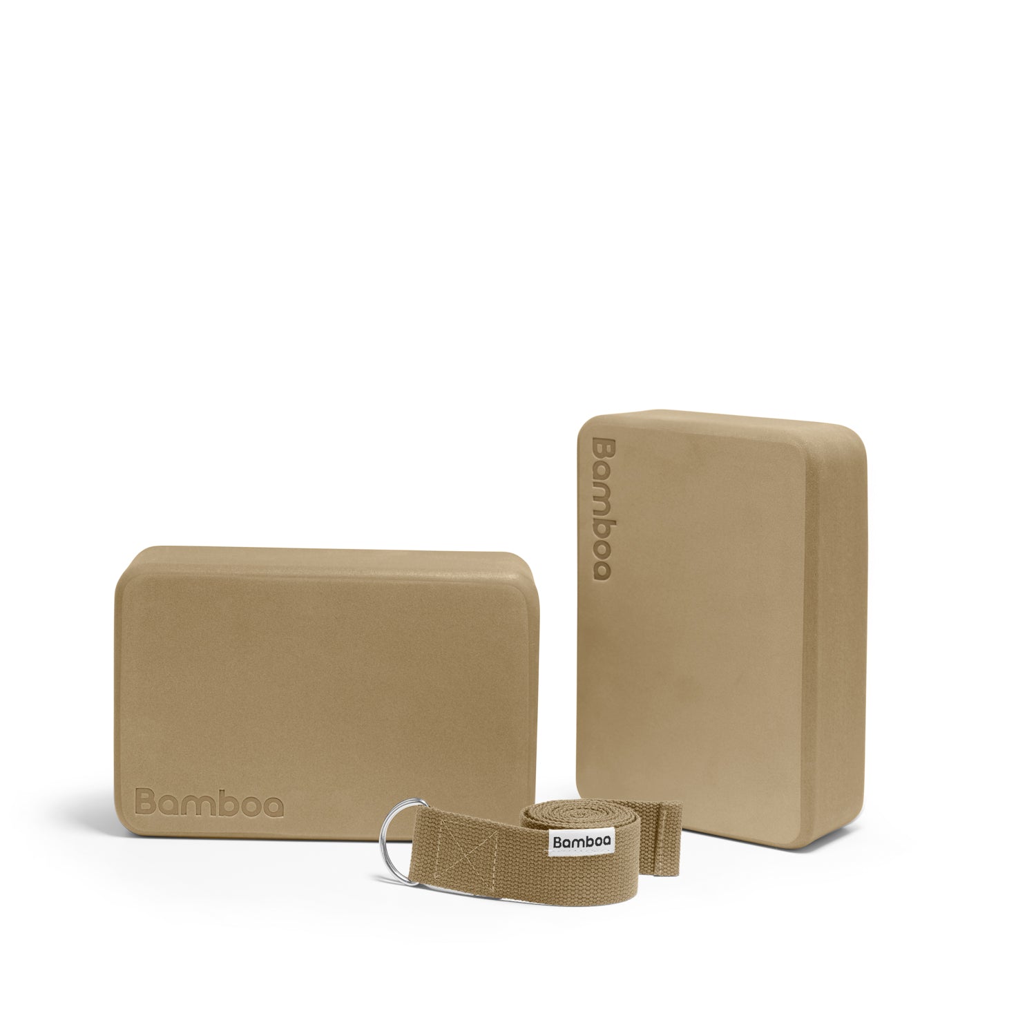 Bamboa Yoga Blöcke Set Sand Beige Schaumstoff