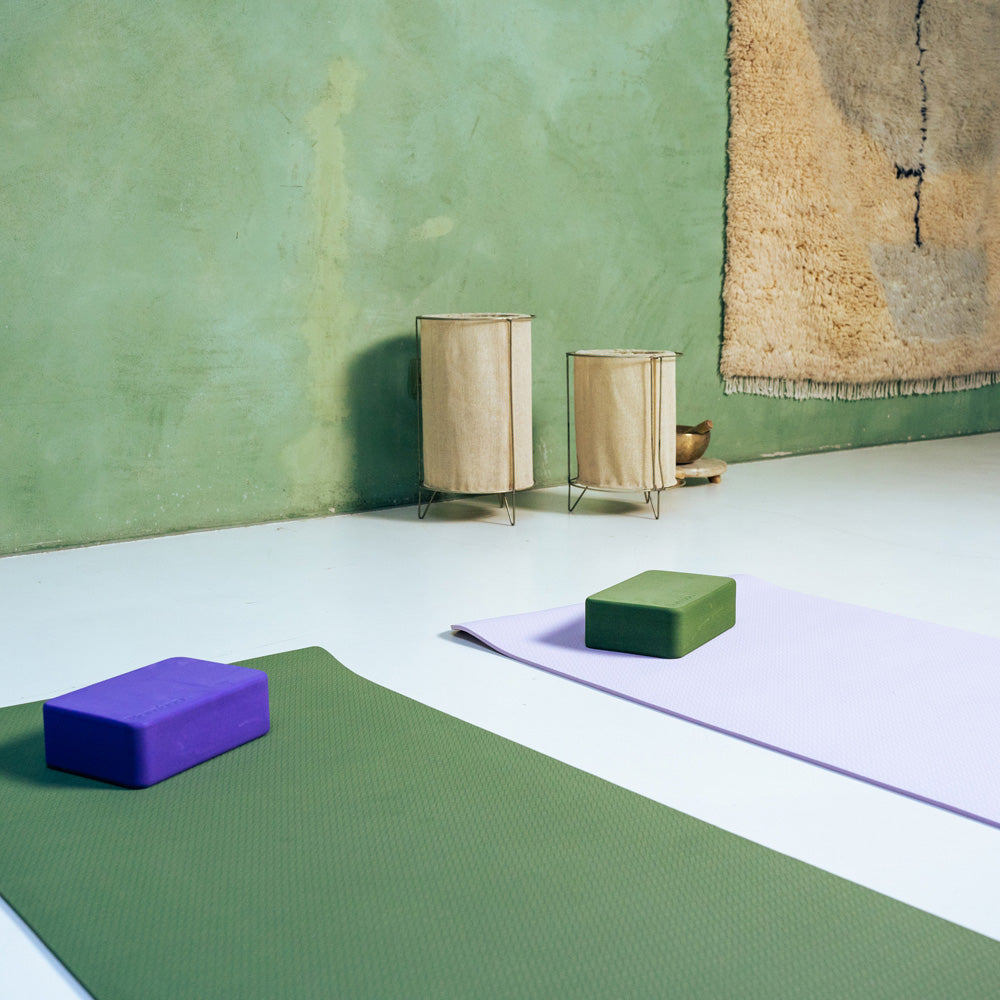 Bamboa Yoga Blöcke Set Grüner Schaumstoff