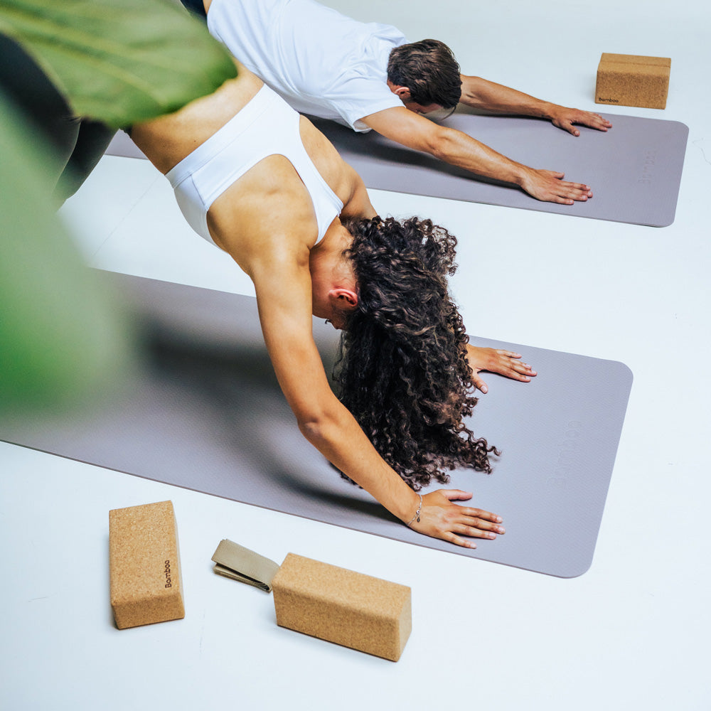 Bamboa Yoga Matte Schaumstoff Grau 6mm