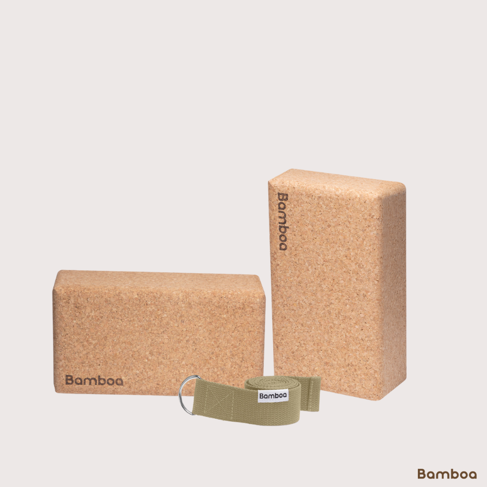 Bamboa Yoga Blöcke Set Kork