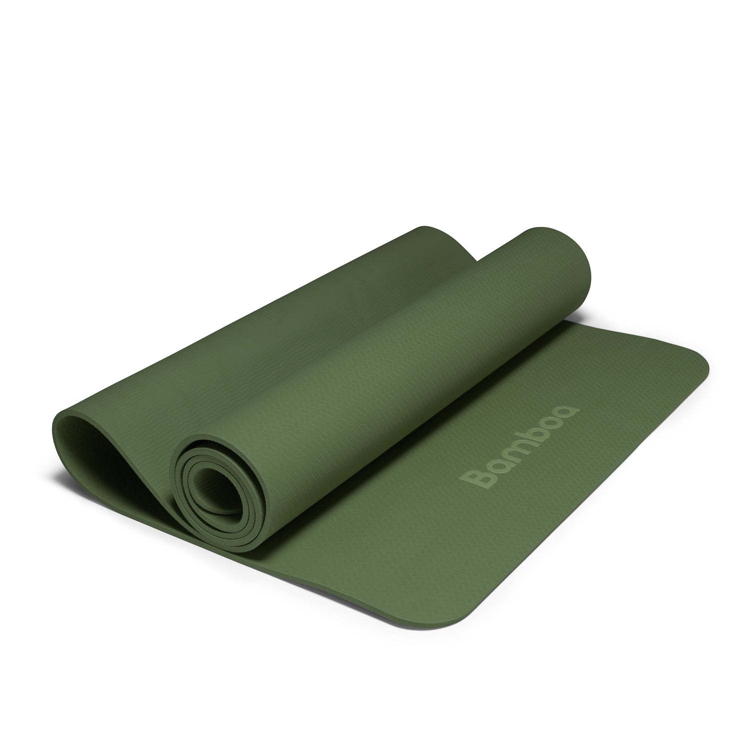 Bamboa Yoga Matte, Schaumstoff, Grün, 6 mm